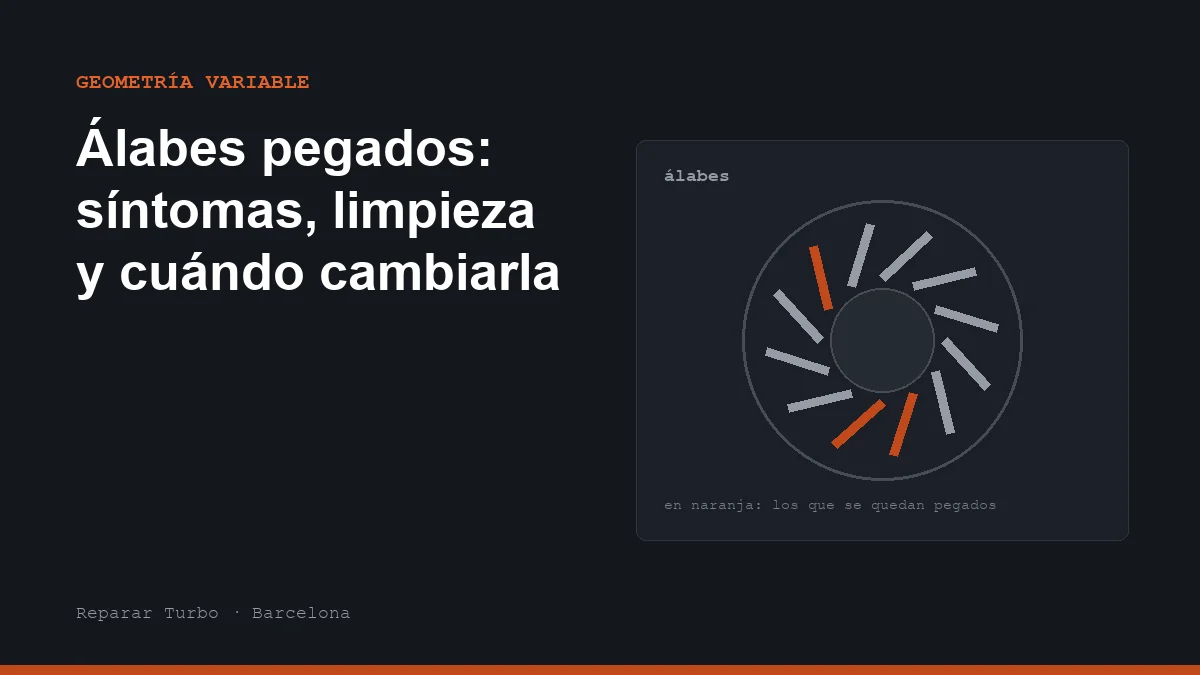 Geometría variable del turbo: síntomas y limpieza
