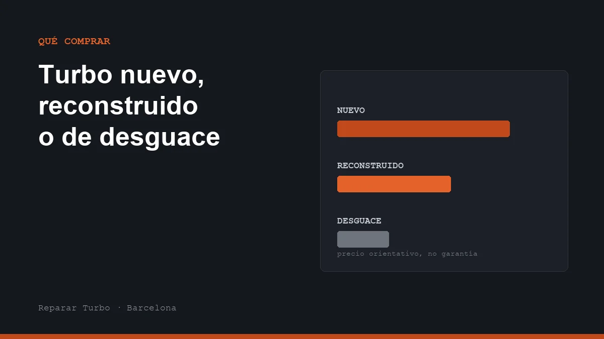 Turbo nuevo, reconstruido o de desguace: cuál elegir